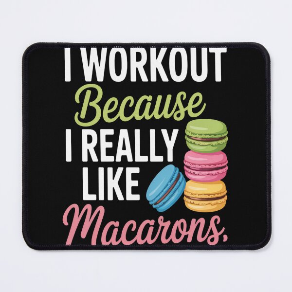 Item preview, Funny Macaron Workout Ice Cream Sandwich Macaron Cookie designed and sold by TheRetroStyle.