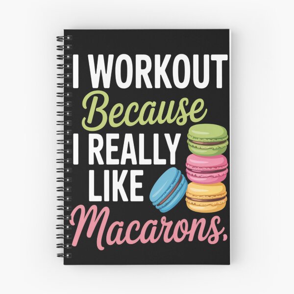 Item preview, Funny Macaron Workout Ice Cream Sandwich Macaron Cookie designed and sold by TheRetroStyle.