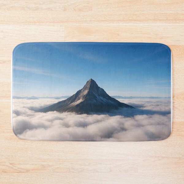 Item preview, Mountain Peak Above Clouds with Vast Blue Sky Landscape designed and sold by EmeraldeaArt.