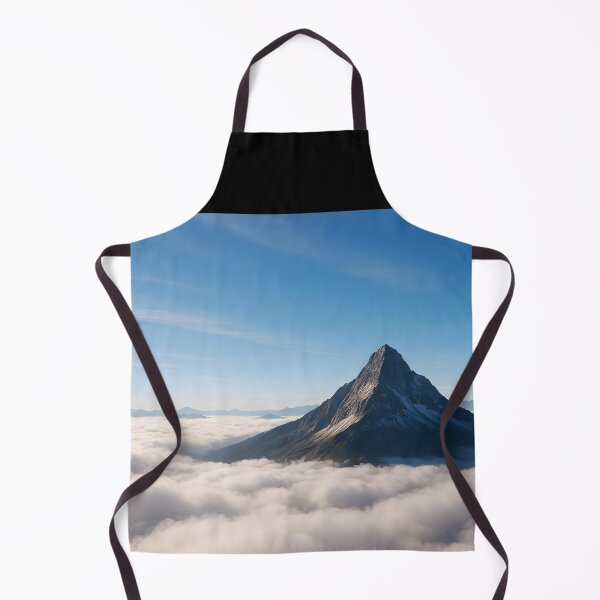 Item preview, Mountain Peak Above Clouds with Vast Blue Sky Landscape designed and sold by EmeraldeaArt.