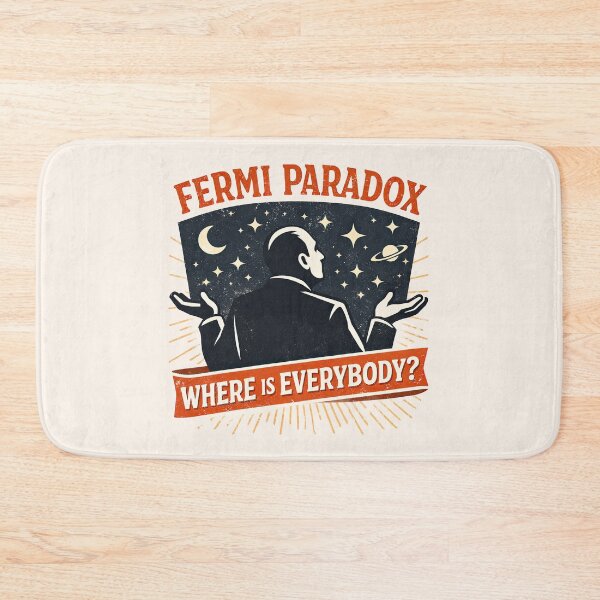 Item preview, Fermi Paradox Alien Mystery Space Illustration designed and sold by Retr0Tshirts.