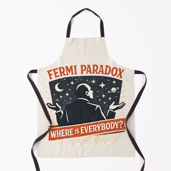 Item preview, Fermi Paradox Alien Mystery Space Illustration designed and sold by Retr0Tshirts.
