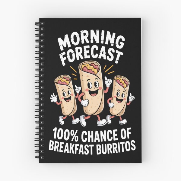 Item preview, Funny Morning Forecast Breakfast Burrito designed and sold by TheRetroStyle.