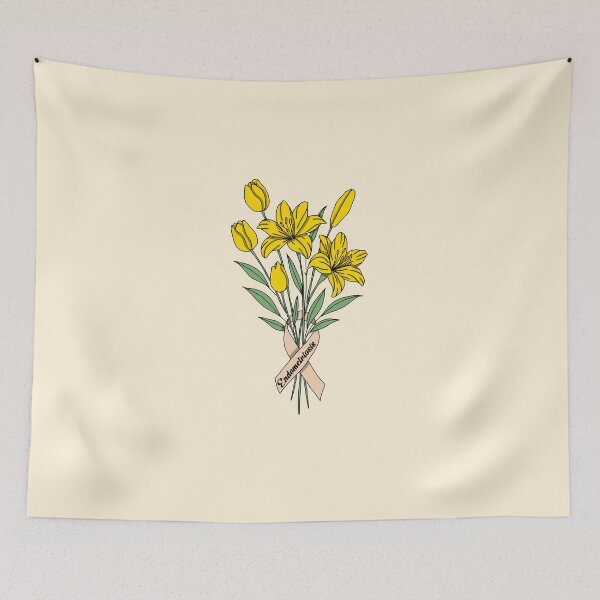 Item preview, Minimalistic endometriosis flowers designed and sold by Pamelarts.