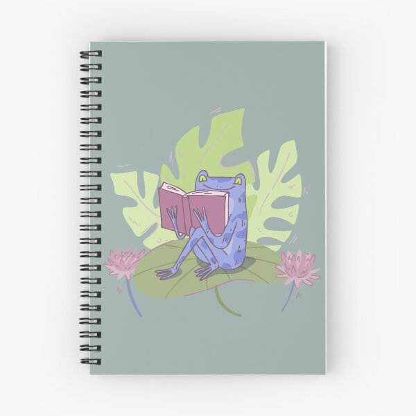 Item preview, Cute Frog Reading Book – Funny Book Lover Sticker, Frog Illustration designed and sold by anyramagic.