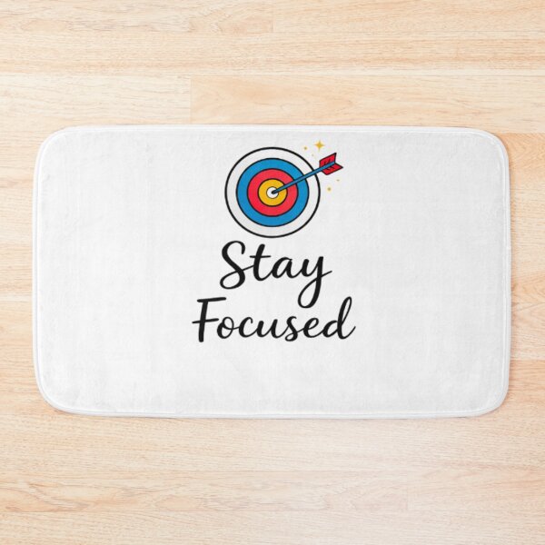 Item preview, Stay Focused Target Motivational Sticker | Productivity Inspiration Design designed and sold by Lovestickerco.