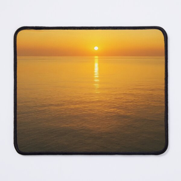 Item preview, Sunset Over Calm Water – Orange Reflections on Lake, Sea, or Ocean designed and sold by EmeraldeaArt.