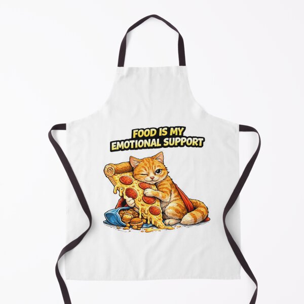 Item preview, Funny Cat Food Is My Emotional Support Pizza Gift designed and sold by Gentlestate.