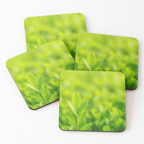 Item preview, Green Leafy Twig in Focus with Blurry Green Background – Nature Close-Up designed and sold by EmeraldeaArt.
