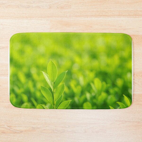 Item preview, Green Leafy Twig in Focus with Blurry Green Background – Nature Close-Up designed and sold by EmeraldeaArt.