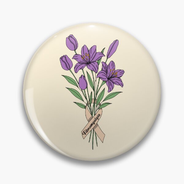 Item preview, Minimalistic fibromyalgia flowers designed and sold by Pamelarts.