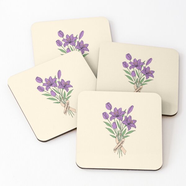 Item preview, Minimalistic fibromyalgia flowers designed and sold by Pamelarts.