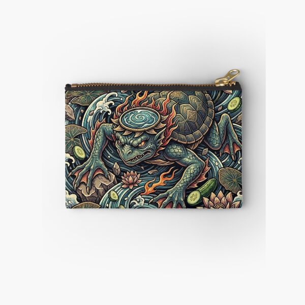 Item preview, Detailed Japanese Kappa Yokai Traditional Tattoo Style Art designed and sold by UltimateJapan.