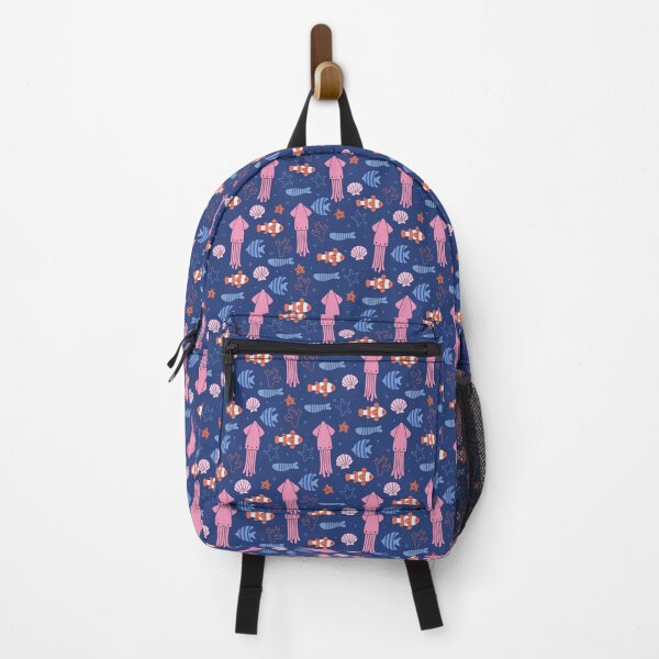 Item preview, funny sea animals on a blue background. designed and sold by burbura.