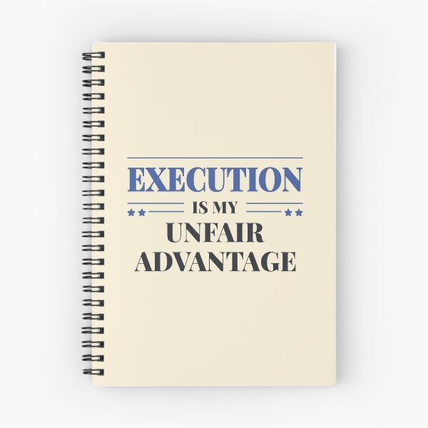 Item preview, Execution is my unfair advantage - Dark typography designed and sold by Revextyr.