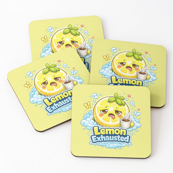 Item preview, Lemon Exhausted – Kawaii tired lemon | Cute Exhausted Lemon Kawaii Design designed and sold by apanoracar.