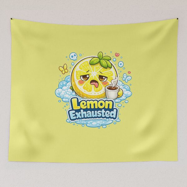 Item preview, Limón agotado – Limón cansado kawaii | Lindo diseño kawaii de limón agotado designed and sold by apanoracar.