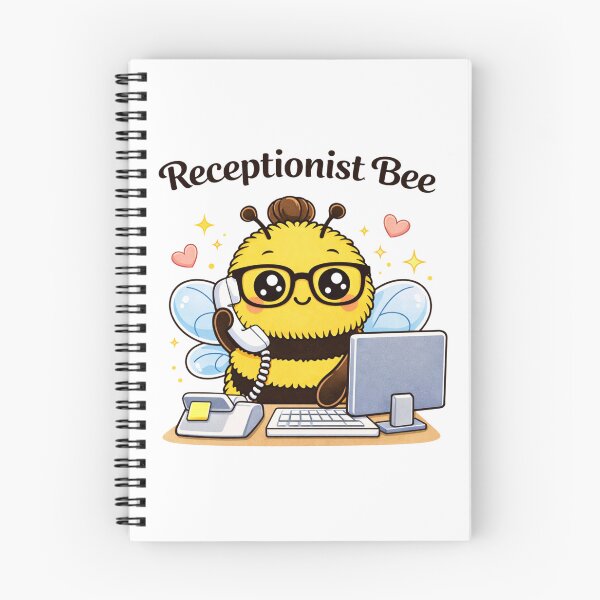 Item preview, Receptionist Bee Funny Office Job Gift designed and sold by PurpleJelly.