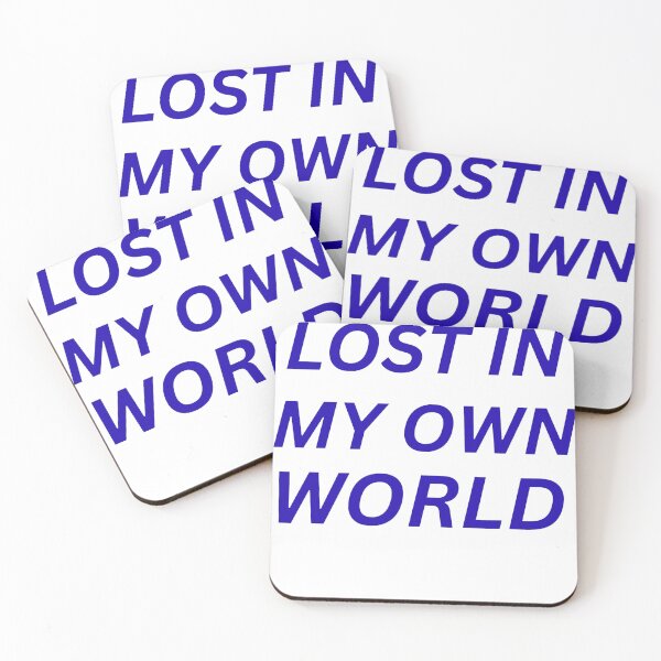 Item preview, Lost In My Own World Aesthetic Minimal Quote T-Shirt designed and sold by PrataeAesthetics.