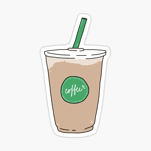 Coffee Stickers Starbucks, Coffee Ice-cream Drinks Themed Stickers
