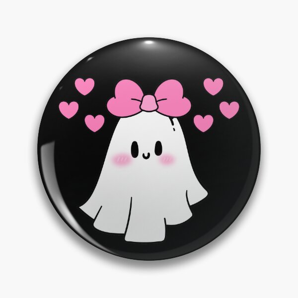 Item preview, Cute ghost with bow designed and sold by TheGentleGhoul.