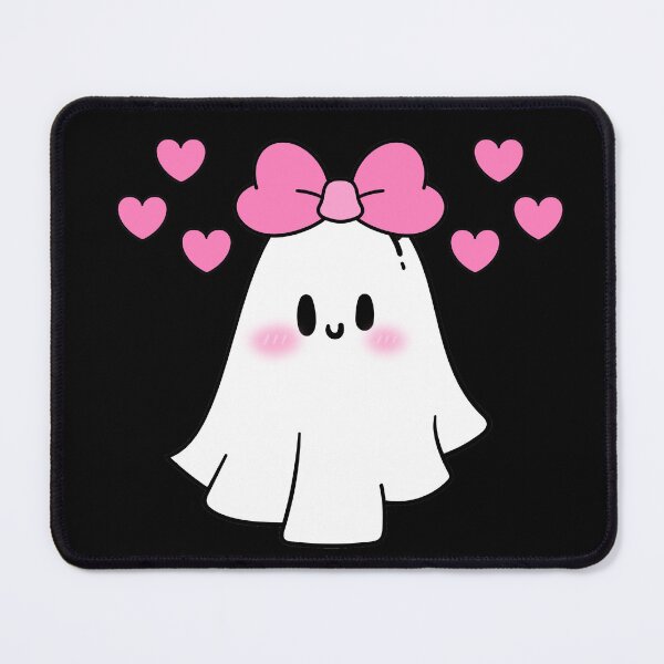 Item preview, Cute ghost with bow designed and sold by TheGentleGhoul.
