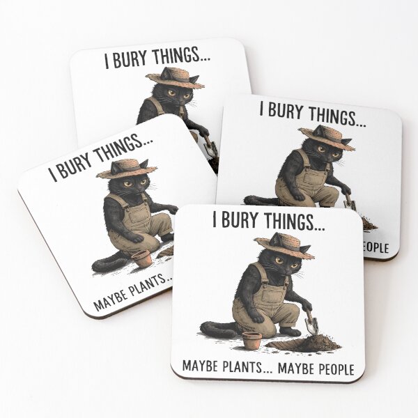 Item preview, I Bury Things Maybe Plants Maybe People funny Cat gardener designed and sold by will freed18.