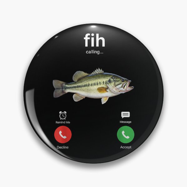 Item preview, Fih Calling Remind me Message Decline Accept Phone Call Fish designed and sold by Alluka Brand.