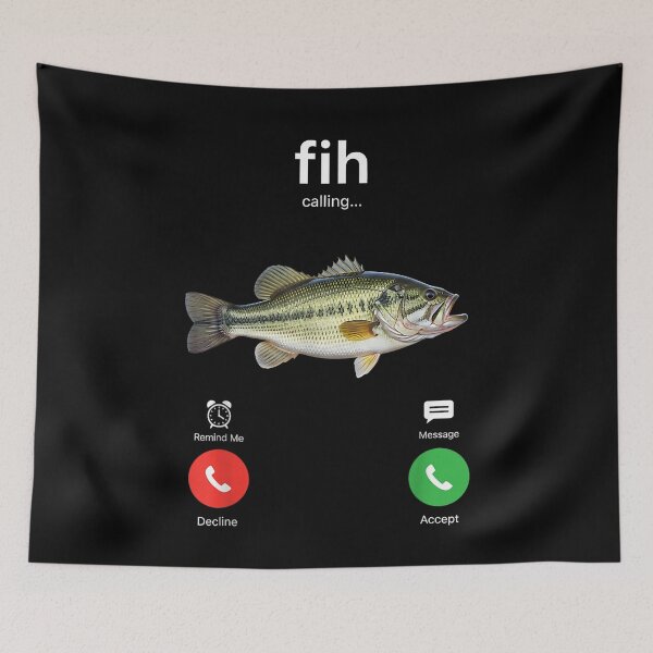 Item preview, Fih Calling Remind me Message Decline Accept Phone Call Fish designed and sold by Alluka Brand.