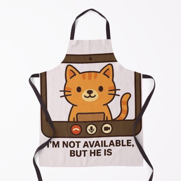 Item preview, I'm Not Available, But He Is Cat designed and sold by Aloloco.