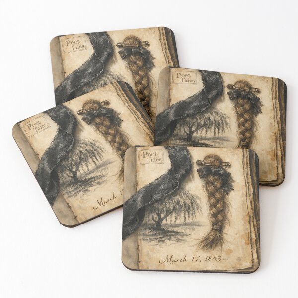 Item preview, Mourning Ribbon Marker - Victorian Journal designed and sold by bapupa.