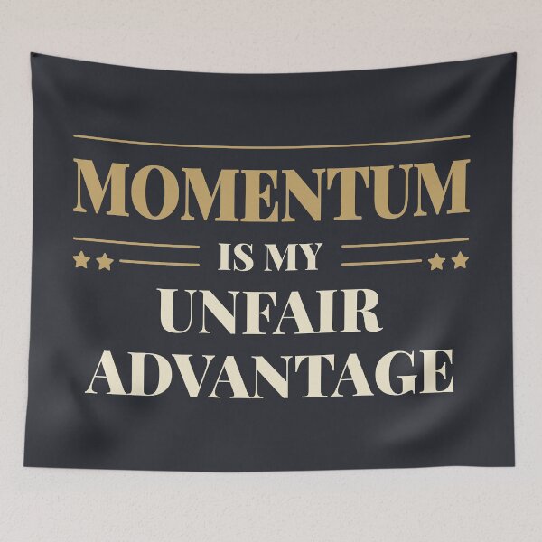 Item preview, Momentum is my unfair advantage - Light typography designed and sold by Revextyr.