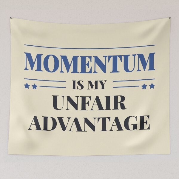 Item preview, Momentum is my unfair advantage - Dark typography designed and sold by Revextyr.