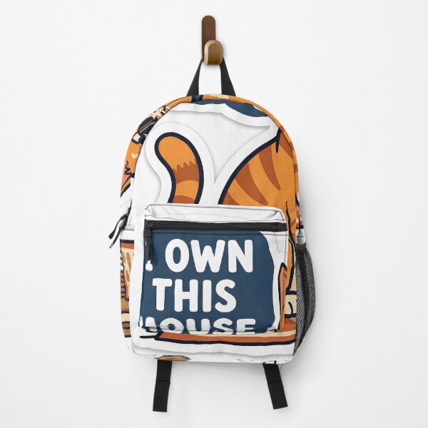 Item preview, I Own This House – Funny Boss Cat With Dog Cartoon designed and sold by Furfolkz.