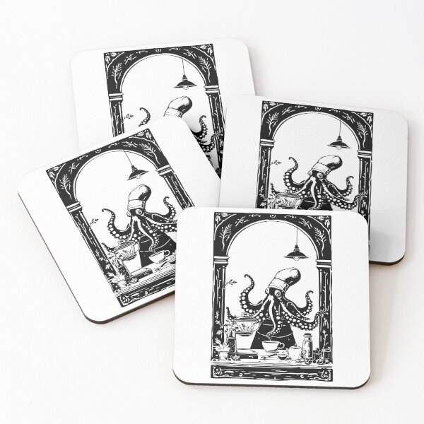 Item preview, Octopus Barista Making Coffee designed and sold by YV Designs & Stuff.