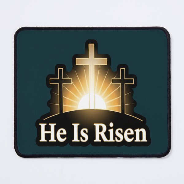 Item preview, He Is Risen Cross Sunrise Minimal designed and sold by PrintBreeze.