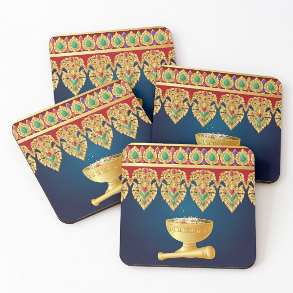 Item preview, Som Tam in Golden Mortar Illustration designed and sold by lnvs.