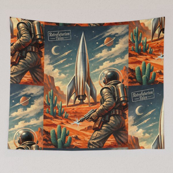 Item preview, Raygun Gothic Horizon - 50s Retrofuturism designed and sold by bapupa.