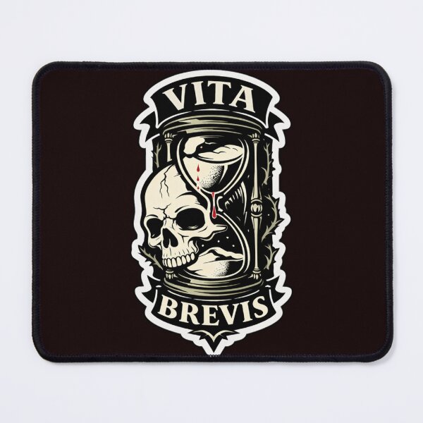 Item preview, Vita Brevis Skull Hourglass Gothic Tattoo Style Design  designed and sold by D S DESIGNS .