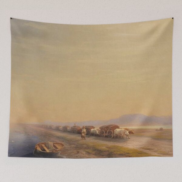 Item preview, Ox train on the sea shore designed and sold by SharonTheFirst.