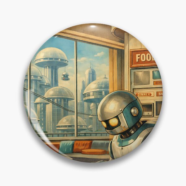 Item preview, The Domestic Robot-Butler - 50s Retrofuturism designed and sold by bapupa.