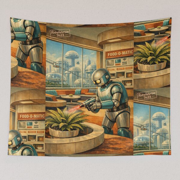 Item preview, The Domestic Robot-Butler - 50s Retrofuturism designed and sold by bapupa.