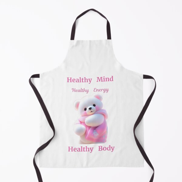 Item preview, CUTE PINK TEDDY HEALTHY MIND HEALTHY ENERGY HEALTHY BODY QUOTED PRODUCTS designed and sold by Brewgoodness.