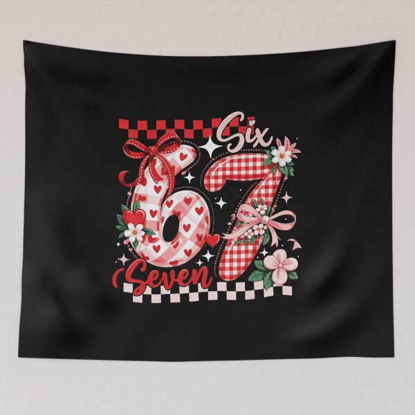 Item preview, Six Seven 67 Cute Valentine Heart Number designed and sold by gladysenglish.