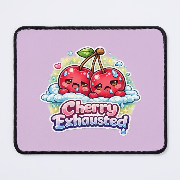Item preview, Cherry Exhausted – Cute Kawaii Tired Cherry | Cute Kawaii Tired Cherry designed and sold by apanoracar.
