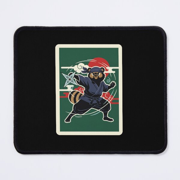Item preview, Raccoon Ninja Warrior Japanese Style Cartoon designed and sold by JordynLadukeg65.