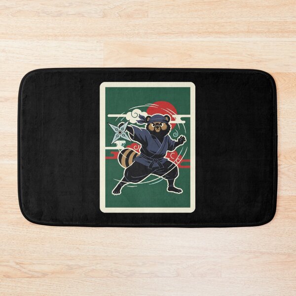 Item preview, Raccoon Ninja Warrior Japanese Style Cartoon designed and sold by JordynLadukeg65.