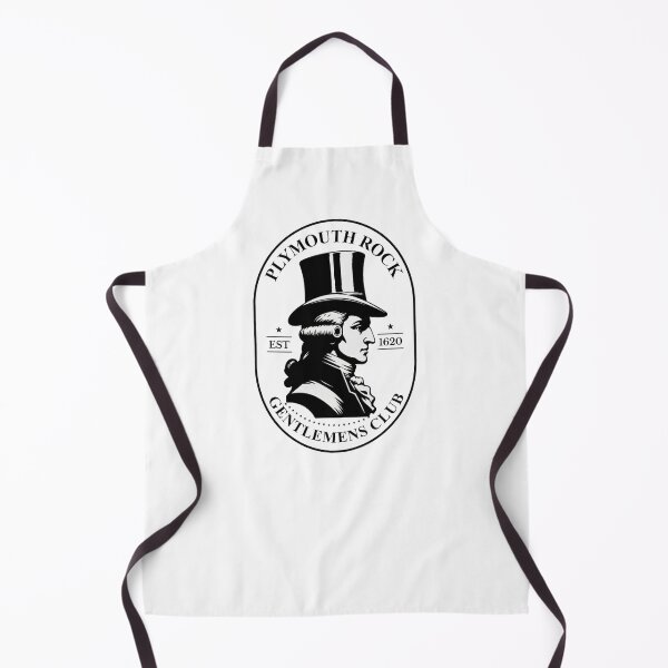 Item preview, Plymouth Rock Gentlemen's Club Est 1620 Sticker - Vintage Colonial Logo, Founding Fathers Wig Top Hat designed and sold by octozap.
