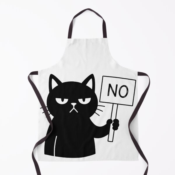 Item preview, Cat Lady Minimalist Funny Black Cat Says NO Veto designed and sold by ArtivioShop.
