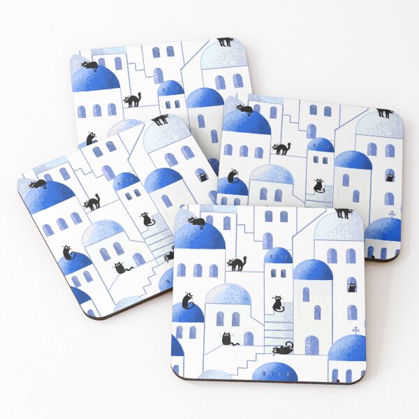 Item preview, Quirky Greek cats designed and sold by QuirkyCatz.
